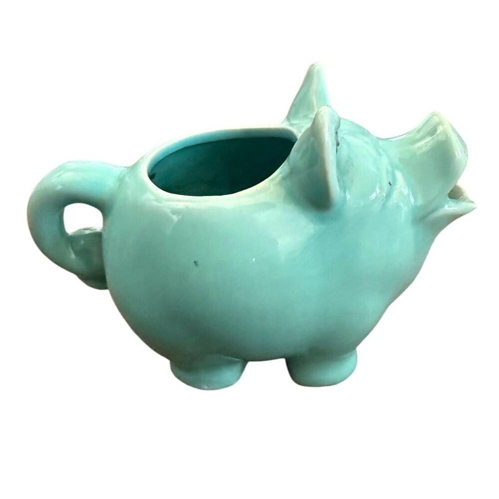 Vintage ceramic pig pitcher 1950s